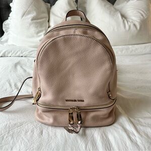 Michael Kors Blush Leather Backpack